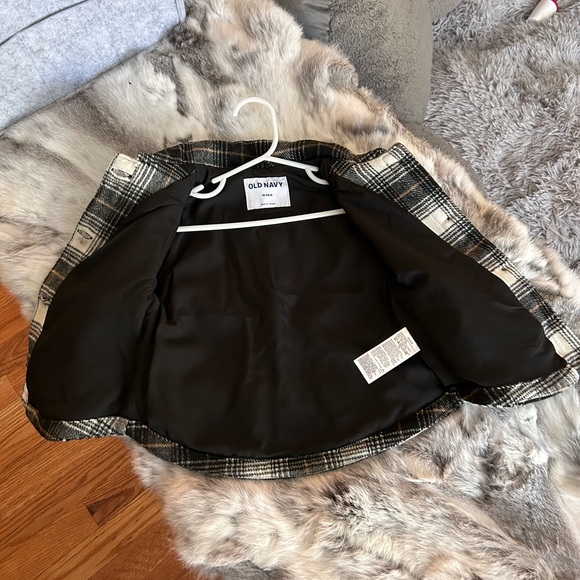🆕 OLD NAVY Soft-Brushed Plaid Shacket coat jacket Toddler baby unisex sz 18-24m - Picture 5 of 8